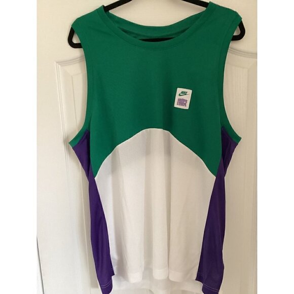 Nike Men’s Dunk Force Starting Five Jersey Size: Large Color: Malachite/White - Picture 2 of 12